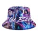 thumbnail image 1 of Escarabajo Azul Sombrero bucket para adultos, gorra de protección solar, sombrero de pescador plegable para viajes al aire libre, pesca y actividades de verano, 1 of 6