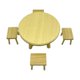 thumbnail image 5 of 1:12 Regalos Modelo De Silla De Mesa De Comedor De Casa De Muñecas Para La Decoración Del Jardín De Hadas Madera, 5 of 5