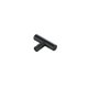 thumbnail image 4 of Juego de 10 tiradores en T Quinn mate negro elegante Decor, 4 of 6