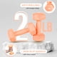 thumbnail image 4 of Mancuernas Yes4All recubiertas de vinilo 0.9 kg color Peach Puzz, par de 2 lb, 4 of 6