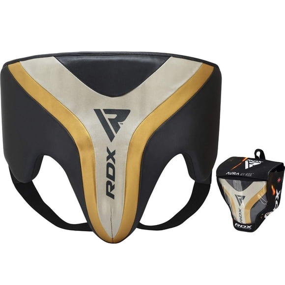 Protector inguinal RDX Aura T-17 Golden-L para boxeo y artes marciales mixtas