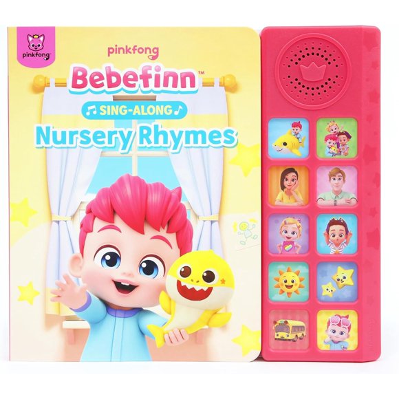 Libro Sonoro Pinkfong Bebefinn con 10 Botones y Canciones Infantiles