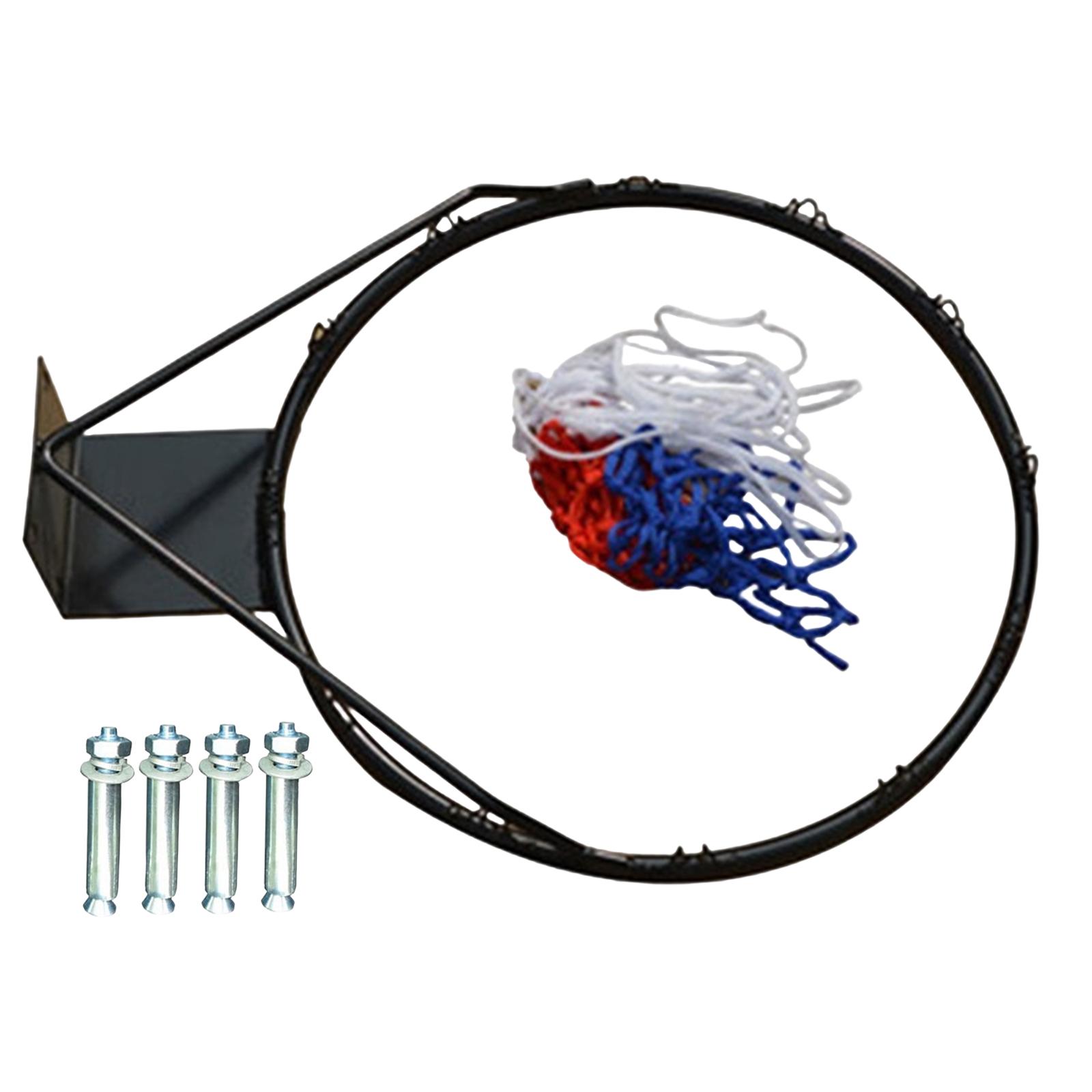 Ioensy - Aro De Baloncesto Montado En La Pared Para Interior Y Exterior, Círculo Hueco Para El Patio Trasero Del Hogar