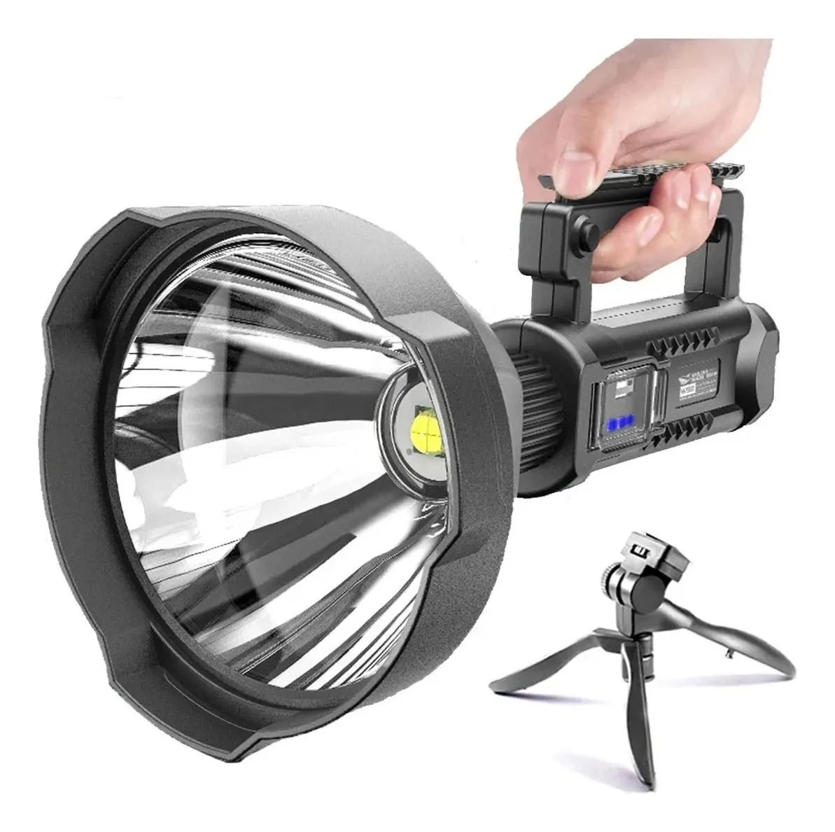 Max - Linterna Foco Largo Alcance Ultra Bright Recargable Usb