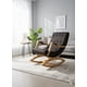 thumbnail image 1 of Silla Mecedora Con Apoya Brazos Gris Felpa, 1 of 3