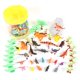 thumbnail image 1 of Set de juego Sunny Days 45 figuras de dinosaurios con contenedor de almacenamiento, 1 of 8