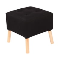 Máxima Design - Pouf Alemania Negro Delta 42X42X43 Cm