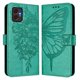 thumbnail image 1 of Funda cartera mariposa para Samsung Galaxy XCover7 Pro con soporte y ranuras para tarjetas Verde, 1 of 5