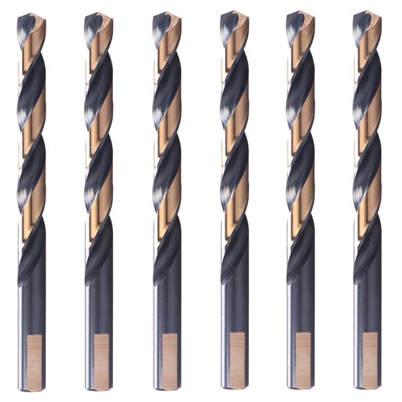 Brocas OXTUL 1/2" 6 pzs negro y dorado 15 cm