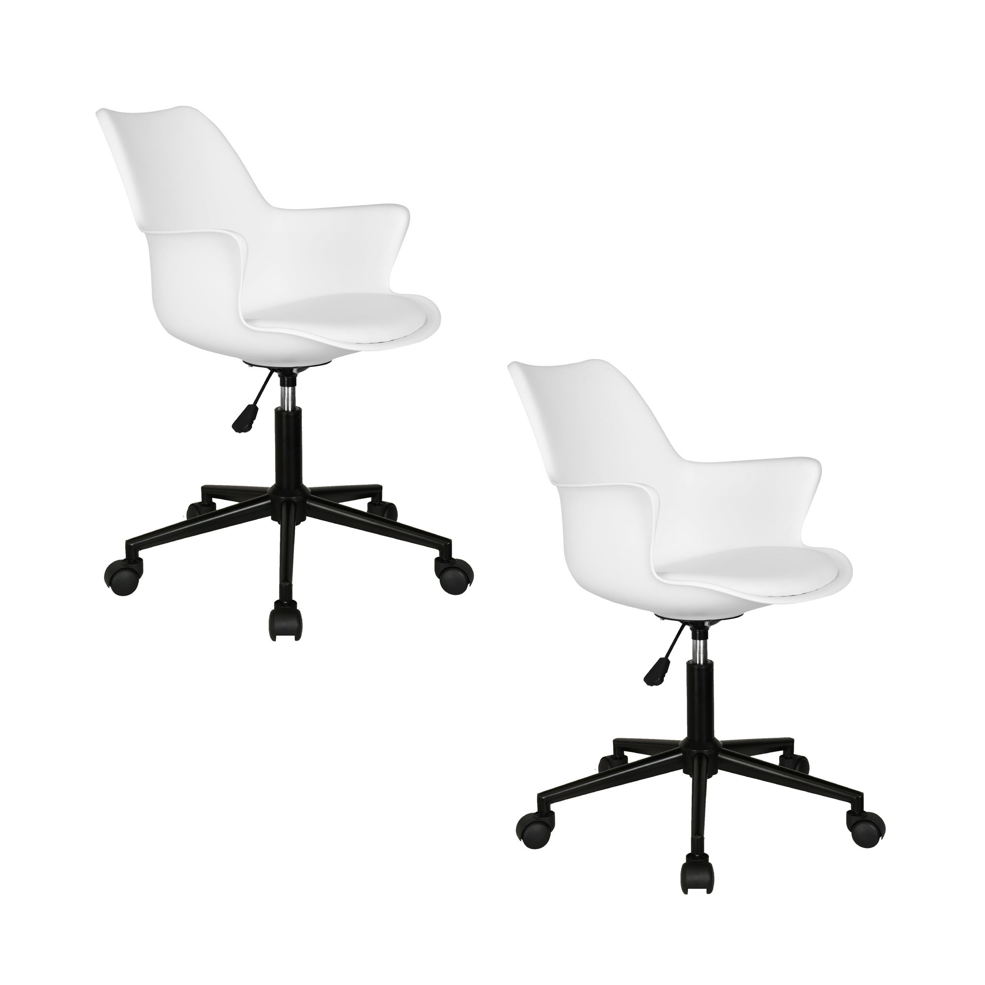 Plos - Silla De Oficina Escritorio Ejecutiva X2 Unidades Apoyabrazos Eames Home Office