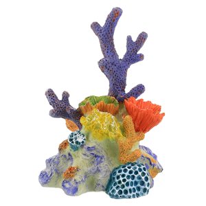 Magideal - Adorno De Arrecife De Coral, Estatua De Resina, Accesorios Multifuncionales Coloridos, Decoración De Jardín, Decoración De Acuario, Paisaje De Acuario Talla M