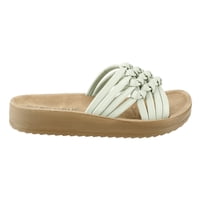 Sandalia New Walk Trenzada Turquesa