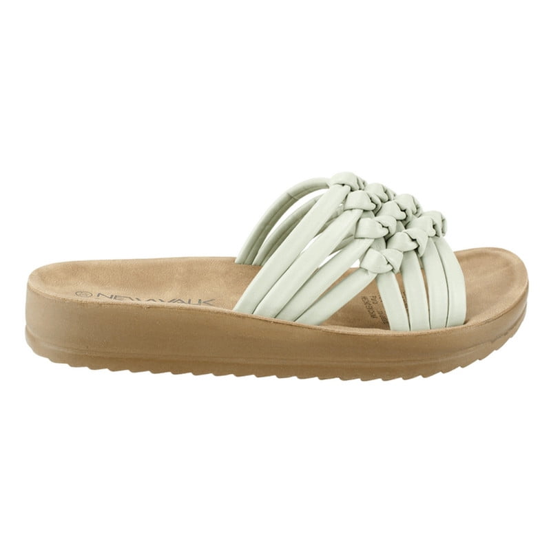 Sandalia New Walk Trenzada Turquesa