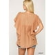 thumbnail image 4 of Blusa Tipo Túnica con Mangas con Volantes Texturizadas y Abertura en la Espalda, 4 of 5