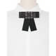 thumbnail image 4 of INSPIRE CHIC Broche de Cuello con Lazo Grande de Color Sólido y Piedras de Estrás para Mujer, Estilo Retro Chic, Talla Única, Negro, 4 of 4