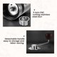 thumbnail image 4 of Molinillo de café VEVOK CHEF, molino manual de rebabas de acero inoxidable, 4 of 9