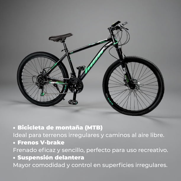 Bicicleta Mountain Bike Hsx Aro 26 Verde
