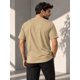 thumbnail image 2 of Poleras Cuello Redondo Basicas 100% Algodon Estampar Bordar Beige L Lisa, 2 of 3