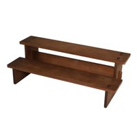 Ioensy - Estante De Exhibición Vertical De Madera De 2 Niveles Para Joyería, Para Pulseras, Collares, Negocios Pequeños