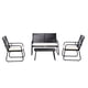 thumbnail image 3 of Juego de Terraza Ruko Relan Living Exterior Mesa Sillas Sofá Ratán y Acero Color Negro y Beige, 3 of 16