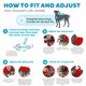 thumbnail image 3 of Chaleco salvavidas para perro Outward Hound Dawson Swim rojo talla XL, 3 of 7