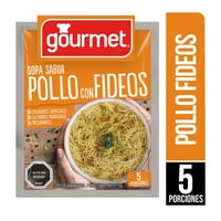 Sopa Sabor Pollo Con Fideos (5 Porciones) Sobre 70 G Gourmet
