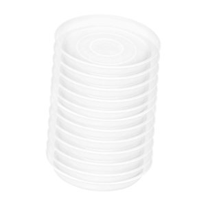 Ioensy - 12 Platillos Para Plantas De 30 Cm, Bandejas Transparentes Para Macetas De Interior Y Exterior.