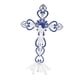 thumbnail image 2 of Crucifijo Decorativo De Metal Cruz De Pie Decoración De Mesa Cristiana Portátil Azul, 2 of 3