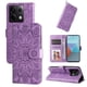 thumbnail image 4 of Funda tipo cartera FOXDOCK para Xiaomi Redmi Note 13 Pro 5G , diseño girasol en relieve, cuero PU, cierre magnético, soporte y tarjetero, 4 of 5