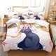 thumbnail image 1 of Kawaii Girl Miss Kobayashi's Dragon Maid Bedding Set three-piece set Adult Kid Bedroom Duvet cover Sets Home Textiles Bed Sheets, 1 of 5