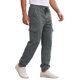 thumbnail image 4 of Pantalones de chándal forrados de vellón para hombre con múltiples bolsillos y cintura con cordón, pantalones cargo 34 gris, 4 of 6