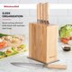 thumbnail image 4 of Bloque de cuchillos KitchenAid 6 piezas de acero Damasco, 4 of 8