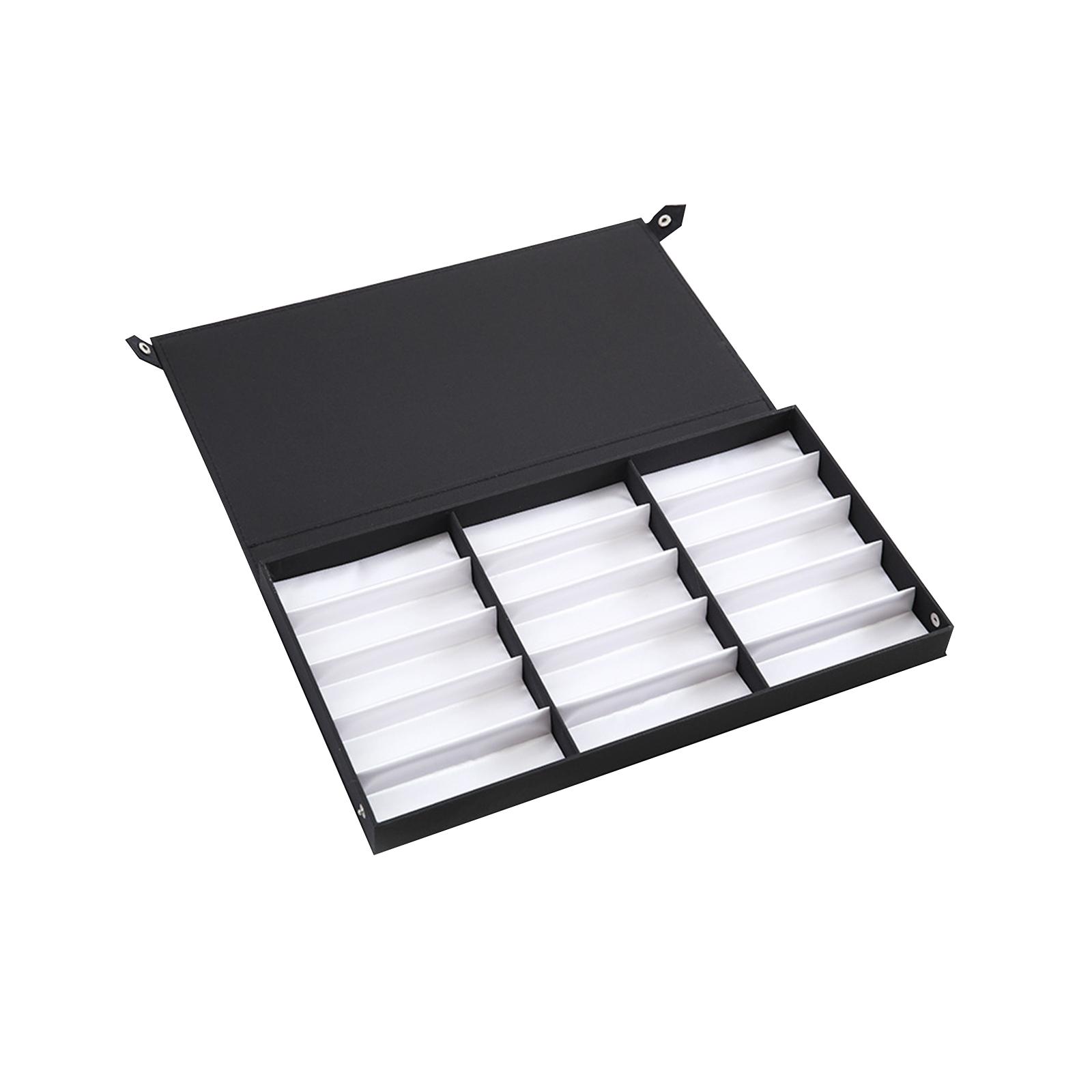 Ioensy - Caja De Exhibición De Anteojos Estuche De Almacenamiento De Anteojos 15 Rejillas Para Cajón Escritorio Doméstico