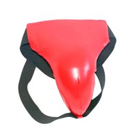 Magideal - Protector De Ingle, Suspensorio Protectores De Ingle Mujeres Hombres Guardia Abdominal Taekwond Equipo De Protección Para Boxeo, Mma, Artes Marciales, Rojo