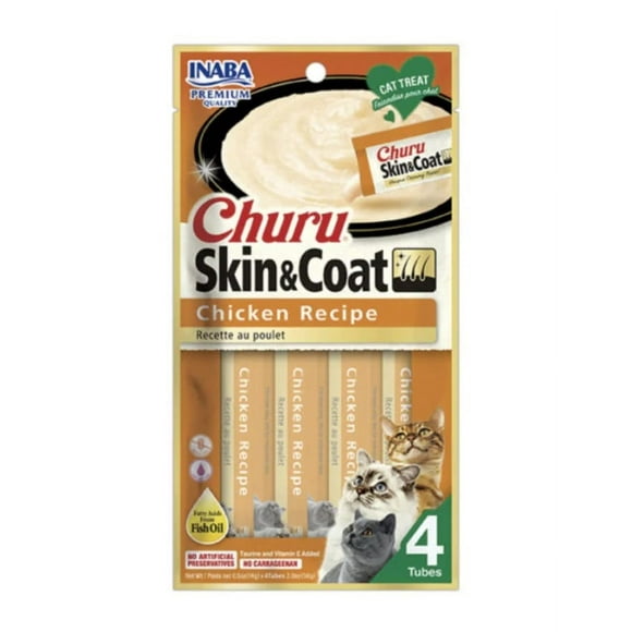 Churu Skin & Coat Gatos - Pollo (4 un.)