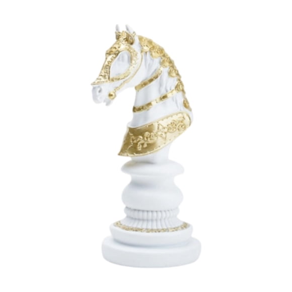 Estatua De Ajedrez Internacional, Adorno De Mesa Para Amantes Del Ajedrez, Gabinete, Oficina, Caballo