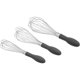thumbnail image 1 of Set de batidores de varillas de acero inoxidable Amazon Basics, 3 piezas, 1 of 3
