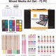thumbnail image 3 of Set de Arte Colour Block 73 Piezas Estuche de Madera Portátil, 3 of 3