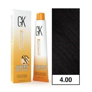 Gkhair - - Tintura Cream Color Permanente Vegana 100Ml + Oxidante - 4.00 Marrón Super Intenso