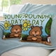 thumbnail image 3 of Día de la Marmota Fundas de almohada de terciopelo con tema, regalos de funda de almohada, decoración para el hogar, cojín de lanzar, regalo de cumpleaños para fans y parejas.66*66cm., 3 of 6