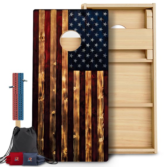 Set de Cornhole BackYardGamesUSA – Juego de Reglamento con Bolsas