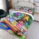 thumbnail image 3 of Dora-South Park Conjunto de sábanas temático, trío de piezas, cómodo y amigable con la piel, diseño único, regalo de decoración para el hogar para familiares, amigos y fans,140X210cm, 3 of 6