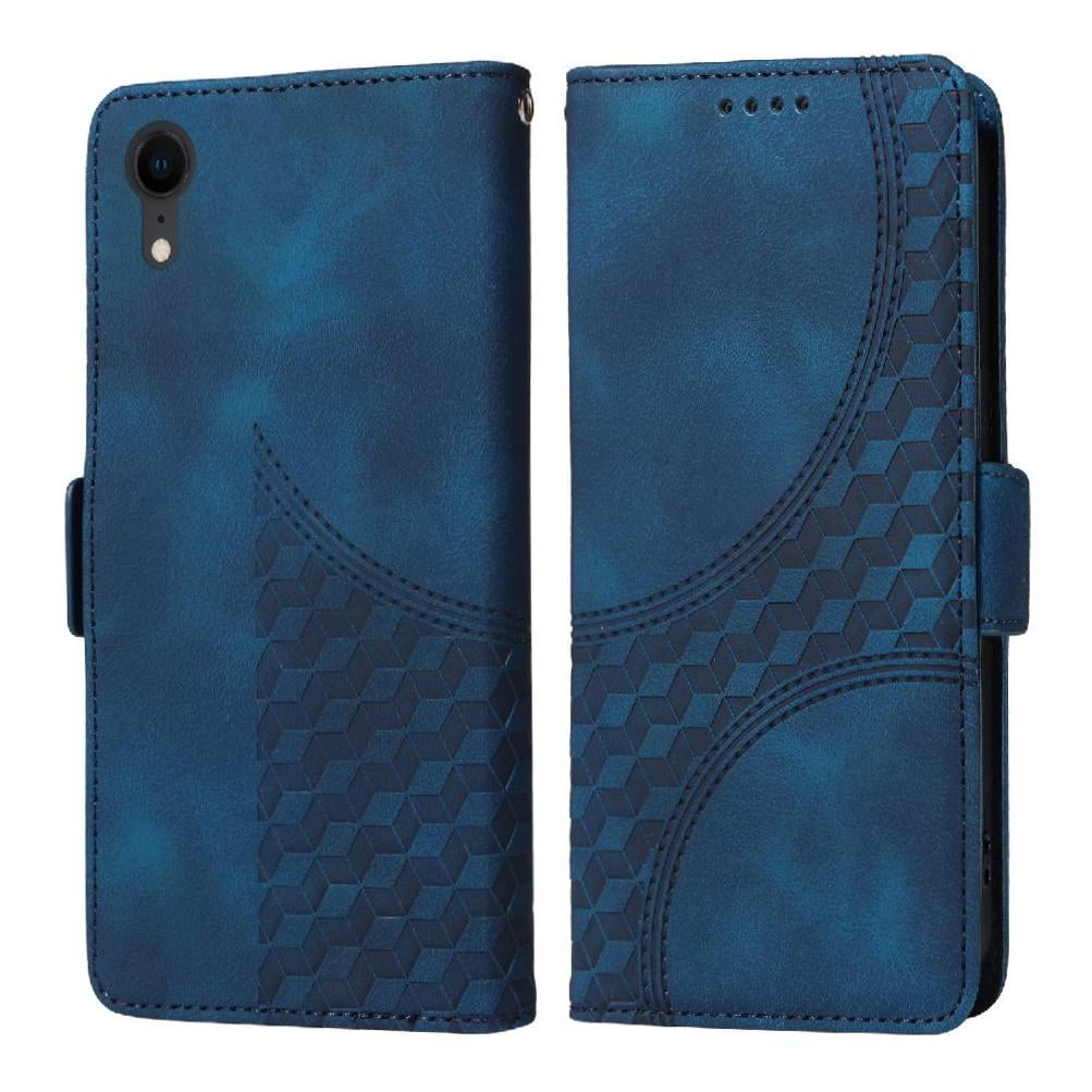 Carcasa Foxdock Iphone Xr De Cuero Pu, Diseño Acolchado Clásico, Protección Contra Caídas Y Rayones