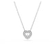 thumbnail image 1 of Collar Swarovski Ariana Grande con forma de corazón de cristal angelical, 1 of 8