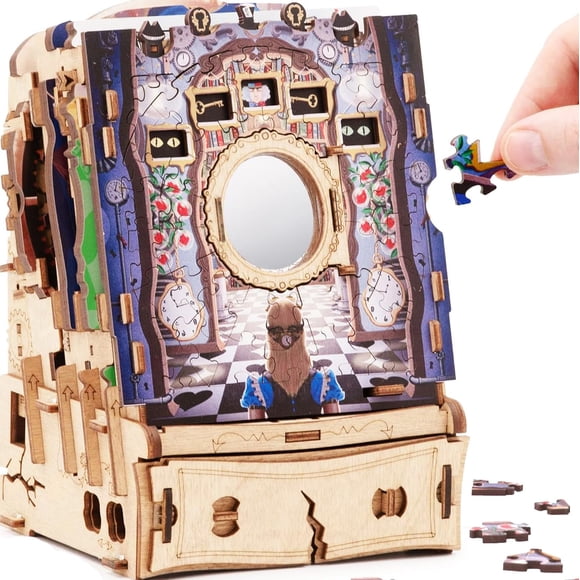 Caja Rompecabezas iDventure Alicia en el País de las Maravillas 3D de Madera