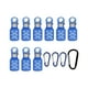 thumbnail image 3 of Protector De Anzuelo De Plantilla De Calamar De 9 Piezas Con Mosquetones Ganchos Portátiles Tapas De Seguridad Azul S, 3 of 5