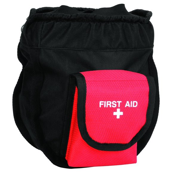 Bolsa portadora Weaver Arborist Ditty con botiquín de primeros auxilios, negra y roja