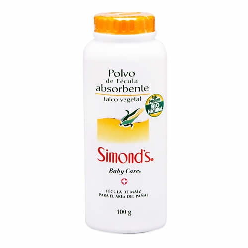 Talco Baby Care Polvo Féculas Absorbentes 100 g Simond’s