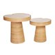 thumbnail image 4 of Mesa lateral TOV Furniture Felicia Short Lilypad con vidrio templado, 4 of 7