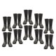 thumbnail image 1 of 10 Pares De 12 '' Figura De Acción Soldado Militar Negro Botas De Montar De Pierna Alta Set, 1 of 5
